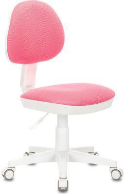 Кресло детское Бюрократ KD-3, на колесиках, ткань, розовый [kd-3/wh/tw-13a] - фото 1 - id-p226410691