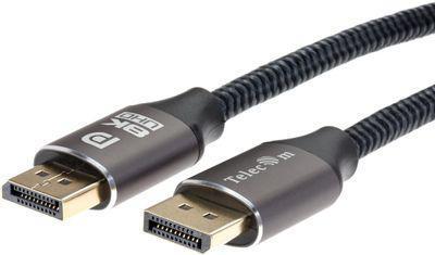 Кабель аудио-видео PREMIER Telecom, DisplayPort (m) - DisplayPort (m) , ver 1.4, AWG23, 1м, GOLD, серый - фото 2 - id-p226410737