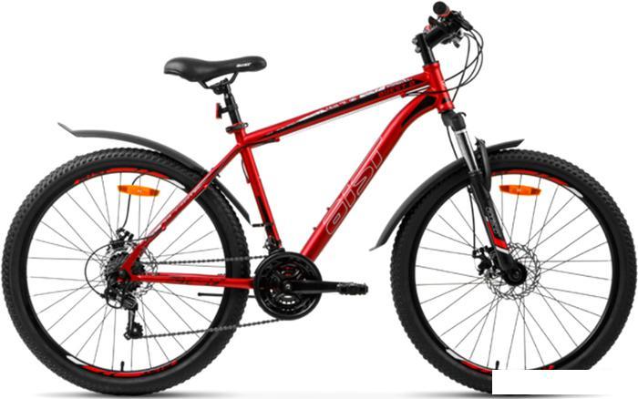 Велосипед AIST Quest Disc 26 р.13 2022 (красный/черный) - фото 1 - id-p226806312