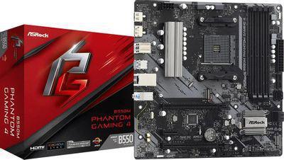 Материнская плата ASROCK B550M PHANTOM GAMING 4, SocketAM4, AMD B550, mATX, Ret - фото 4 - id-p226410879