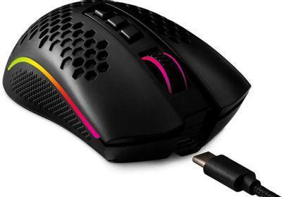 Мышь Redragon Storm Pro, игровая, оптическая, беспроводная, USB, черный [78127] - фото 3 - id-p226410990