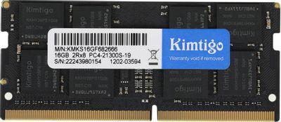 Оперативная память KIMTIGO KMKS16GF682666 DDR4 - 1x 16ГБ 2666МГц, для ноутбуков (SO-DIMM), Ret