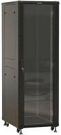 Шкаф серверный Hyperline TTBR-3268-AS-RAL9004 напольный, перфорированная стальная передняя дверь, 32U,