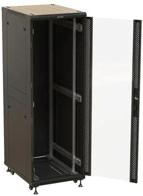 Шкаф серверный Hyperline TTBR-3268-AS-RAL9004 напольный, перфорированная стальная передняя дверь, 32U, - фото 4 - id-p226702458