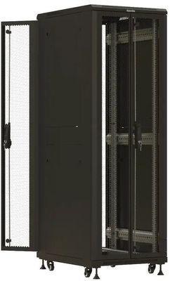 Шкаф серверный Hyperline TTBR-3261-DD-RAL9004 напольный, перфорированная стальная передняя дверь, 32U, - фото 3 - id-p226702459