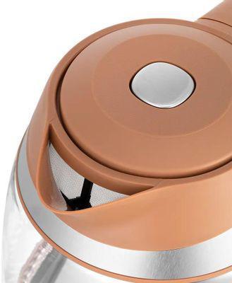 Чайник электрический KitFort КТ-6661, 2200Вт, оранжевый и серебристый - фото 4 - id-p226702463