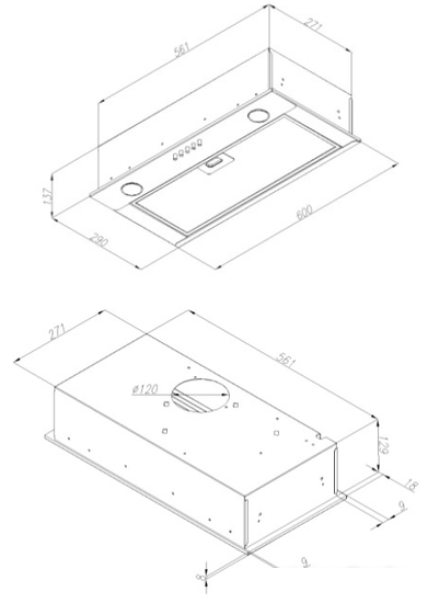 Кухонная вытяжка Hansa OMC621IH - фото 2 - id-p226706299