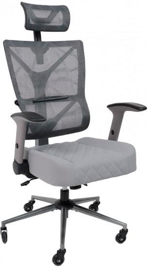 Кресло AksHome Balance (ткань/сетка серый) - фото 1 - id-p226682428