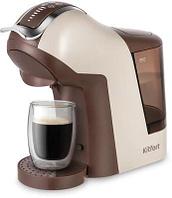 Капсульная кофеварка KitFort КТ-7448, 1400Вт, цвет: коричневый