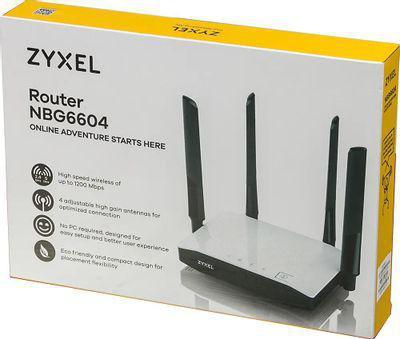 Wi-Fi роутер ZYXEL NBG6604-EU0101F, AC1200, белый - фото 10 - id-p226702670