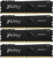 Оперативная память Kingston Fury Beast Black KF426C16BB1K4/64 DDR4 - 4x 16ГБ 2666МГц, DIMM, Ret