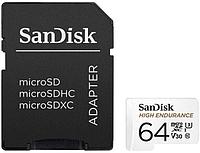 Карта памяти SanDisk High Endurance microSDXC SDSQQNR-064G-GN6IA 64GB (с адаптером)