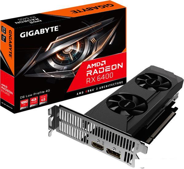 Видеокарта Gigabyte Radeon RX 6400 D6 Low Profile GV-R64D6-4GL - фото 5 - id-p226763369