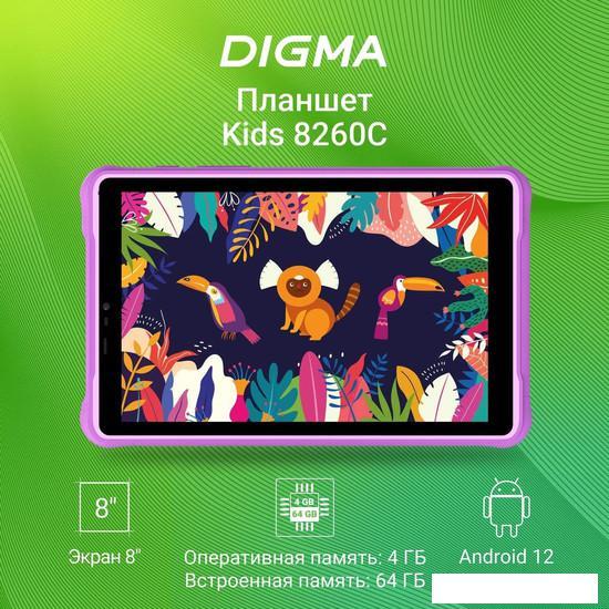 Планшет Digma Kids 8260C T310 (фиолетовый) - фото 2 - id-p226806978