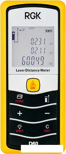 Лазерный дальномер RGK D60 - фото 1 - id-p226562654