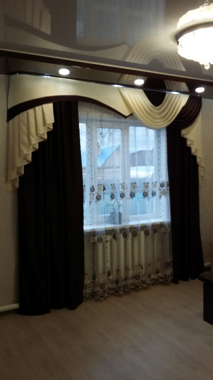 Комплект штор "АВРОРА" в гостиную и спальню без тюля - фото 1 - id-p121102221
