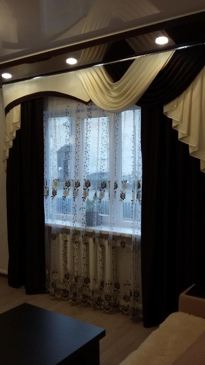 Комплект штор "АВРОРА" в гостиную и спальню без тюля - фото 2 - id-p121102221