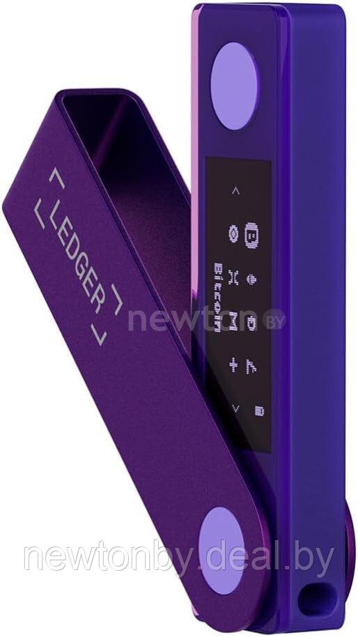 Аппаратный криптокошелек Ledger Nano X (фиолетовый аметист) - фото 1 - id-p227131396
