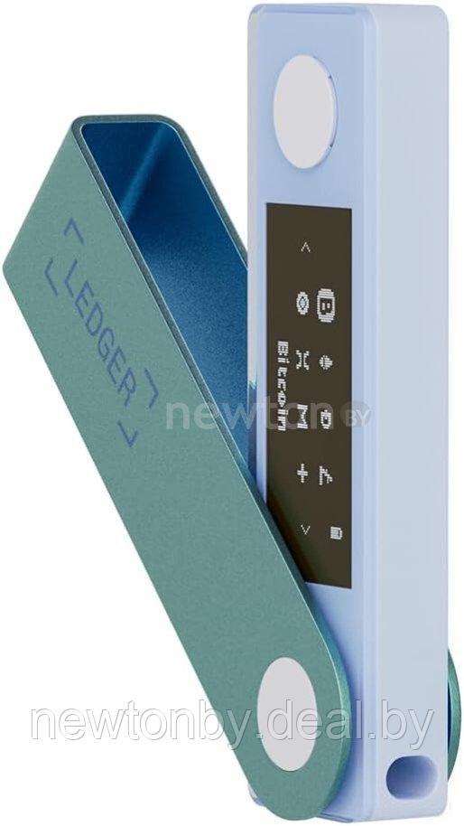 Аппаратный криптокошелек Ledger Nano X (пастельный зеленый) - фото 1 - id-p227131397
