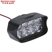 Фара cветодиодная для мототехники, 8 LED, IP67, 8 Вт, направленный свет