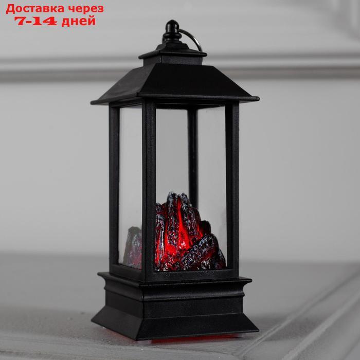 Фигура световая "Камин " эффект горящего огня, 13х5х5 см, от бат. 2032 (в комплекте) - фото 1 - id-p226909424