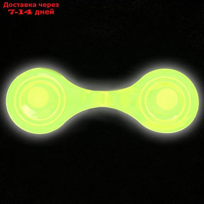 Светоотражающая клипса на магните, 5 × 15 см, цвет жёлтый - фото 5 - id-p226894884