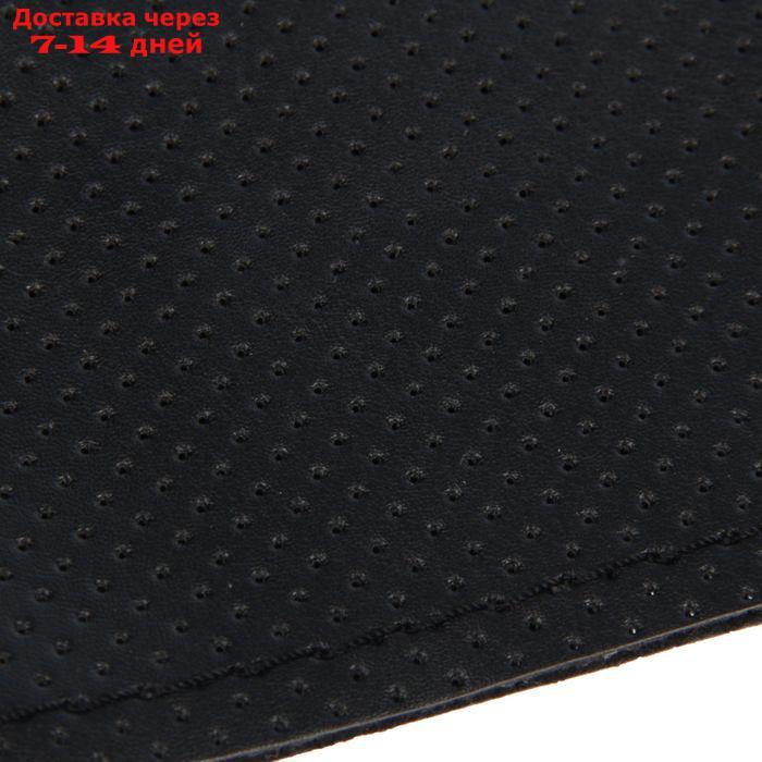 Сшивной чехол TORSO на руль 38 см, перфорация, искусственная кожа, черный - фото 2 - id-p226892633