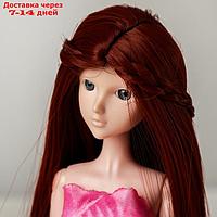 Волосы для кукол "Прямые с косичками" размер маленький, цвет 350