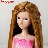 Волосы для кукол "Прямые с косичками" размер маленький, цвет 27