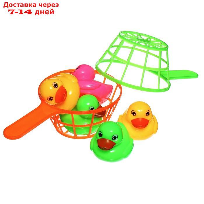 Игрушки - рыбалка для купания "Утёнок + сачок", 7 предметов - фото 8 - id-p226899589