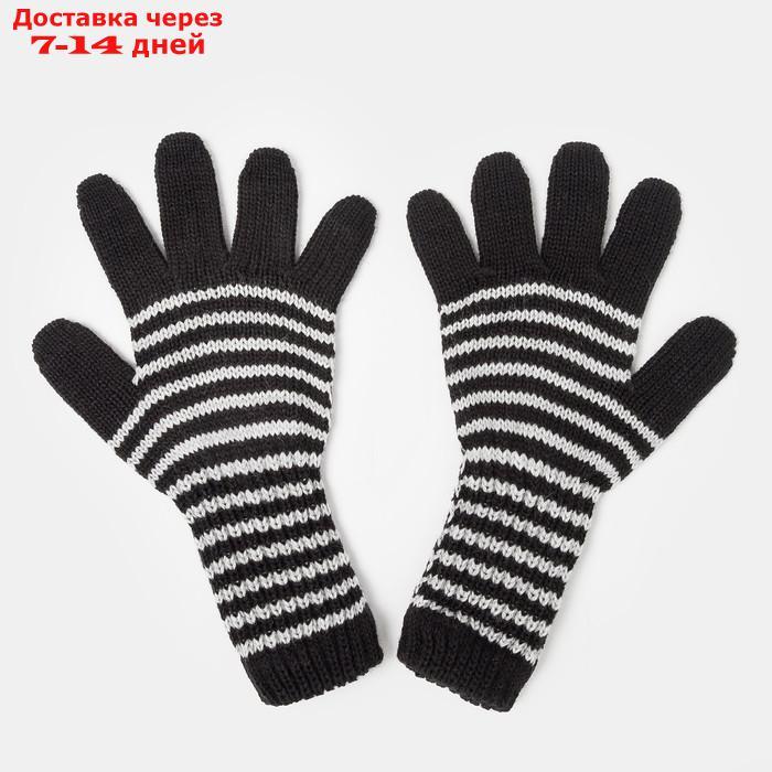 Перчатки для девочки удлинённые, чёрный, размер 14 - фото 2 - id-p226901834