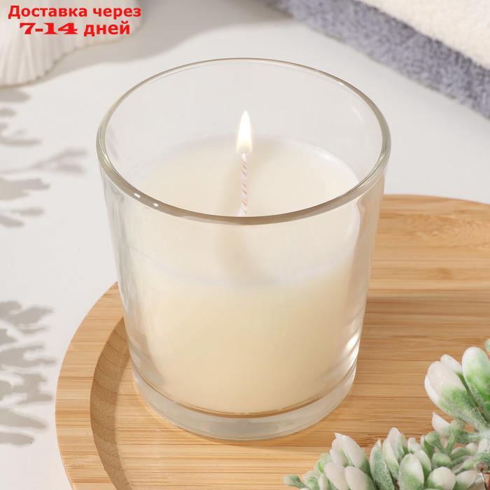 Свеча в гладком стакане ароматизированная "Белая лилия" - фото 1 - id-p226909777