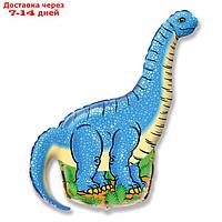 Шар фольгированный 30" "Динозавр", цвет голубой
