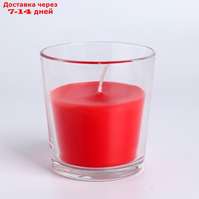 Свеча в гладком стакане ароматизированная "Сладкая малина" - фото 2 - id-p226909787