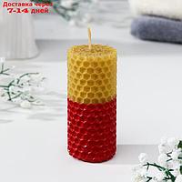 Набор свечей из вощины "Классика" медово- красные, Н= 8 см, 2 шт