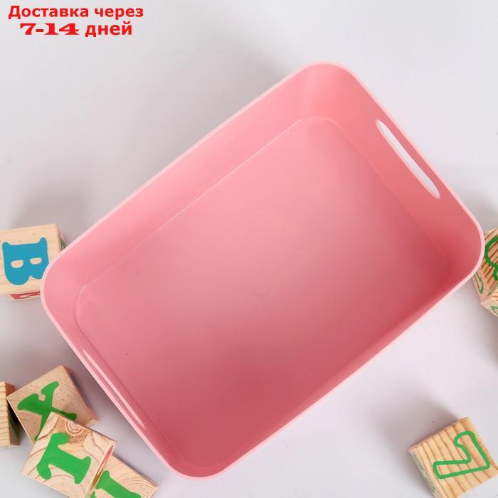 Корзина для детских игрушек BEROSSI Mommy love, цвет нежно-розовый - фото 4 - id-p226899630