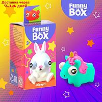 Игровой набор Funny Box "Зверюшки": карточка, фигурка, лист наклеек