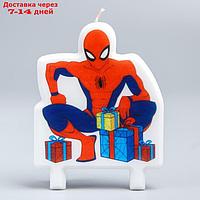 Свеча в торт "Подарки от Человека-Паука", Спайдермен, 78 х 100 мм