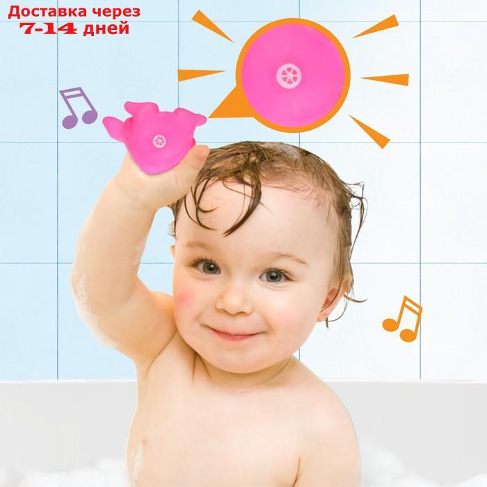 Резиновая игрушка для игры в ванной "Собачка", с пищалкой, цвет МИКС - фото 3 - id-p226897931