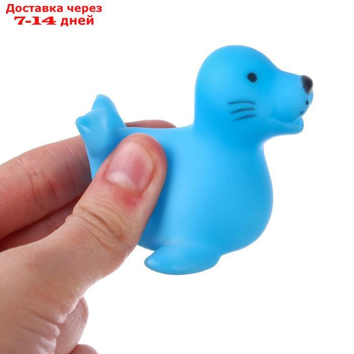 Набор резиновых игрушек для игры в ванной "Морские животные", 6 шт., МИКС - фото 2 - id-p226897934