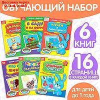 Обучающие книги "Полный годовой курс. Серия от 0 до 1 года", 6 книг по 16 стр., в папке