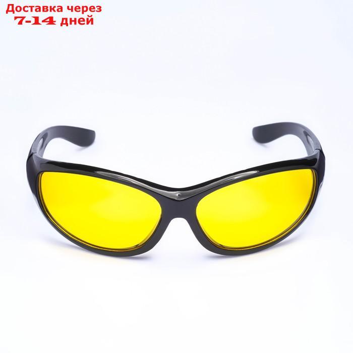 Очки солнцезащитные водительские, линза желтая, дужки черные 14х4х4 см - фото 3 - id-p226893145