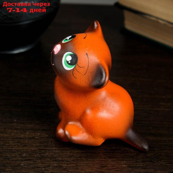 Фигура "Котик Мурзик" 9 см, рыжий - фото 2 - id-p226908764