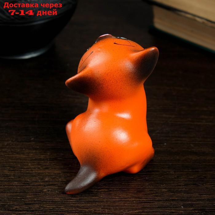 Фигура "Котик Мурзик" 9 см, рыжий - фото 3 - id-p226908764