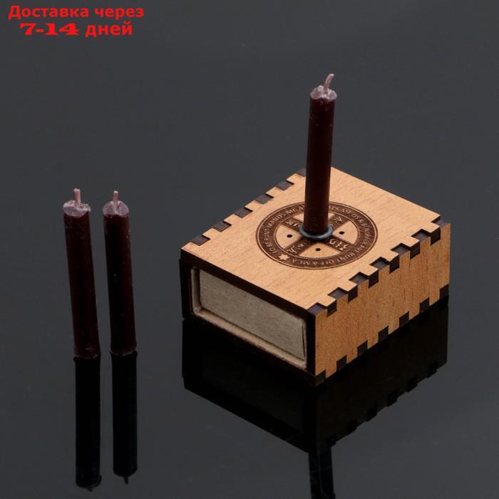 Набор ларец желаний "Щит от врагов" со свечками, 5,2х4,5х2 см - фото 5 - id-p226908771