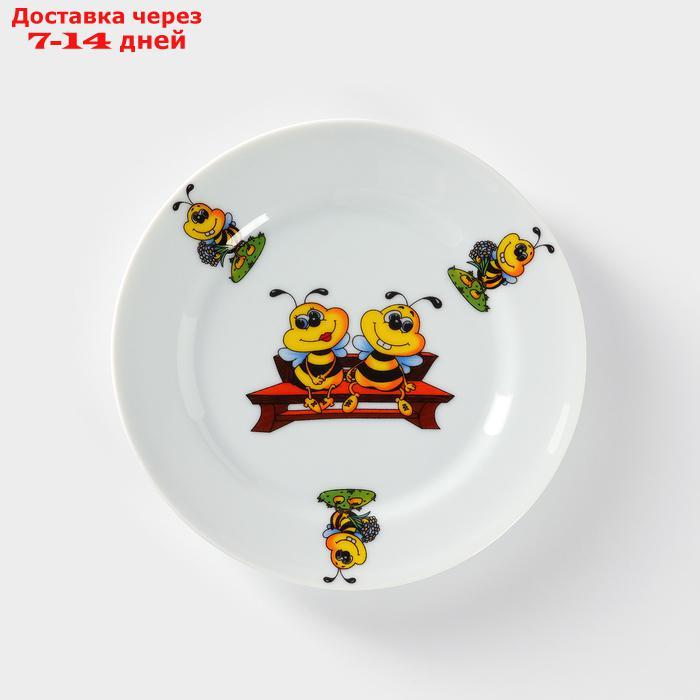 Тарелка мелкая "Идиллия. Пчёлы", 17 см - фото 1 - id-p226896528