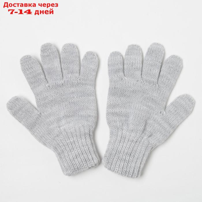 Перчатки для девочки, цвет серый, размер 16 - фото 2 - id-p226905587