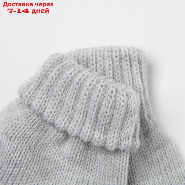Перчатки для девочки, цвет серый, размер 16 - фото 3 - id-p226905587