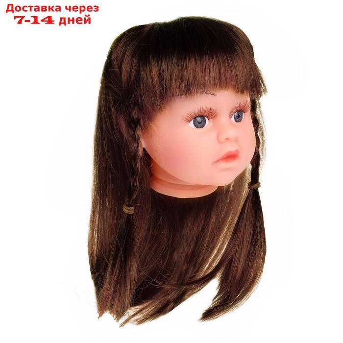 Волосы для кукол "Косички" размер средний, цвет каштановый - фото 2 - id-p226896855