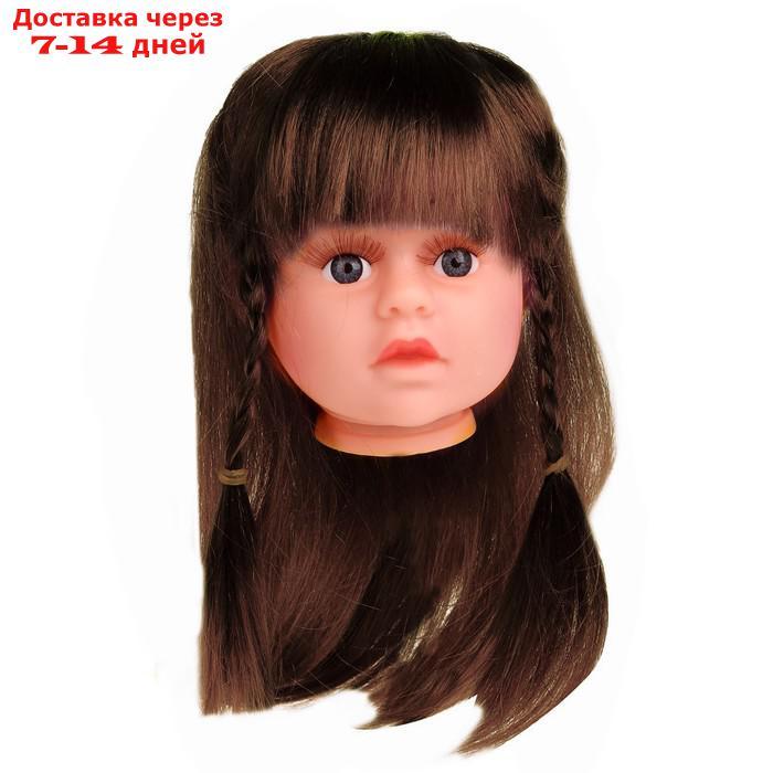 Волосы для кукол "Косички" размер средний, цвет каштановый - фото 3 - id-p226896855